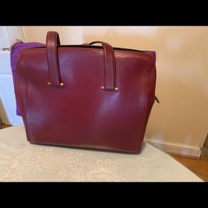 Authentic Cartier Shoulder Bag Bordeaux Leather
